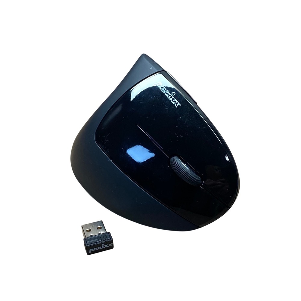 Perixx PERIMICE-605 Wireless Vertical Ergonomic Mouse Black PERIDUO-605 MK586G